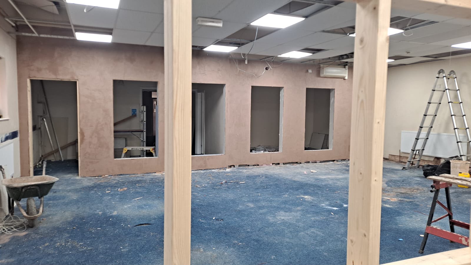 Interior refurbishment work in progress